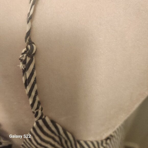 7 For All Mankind Striped Gray Dress - Picture 8 of 12